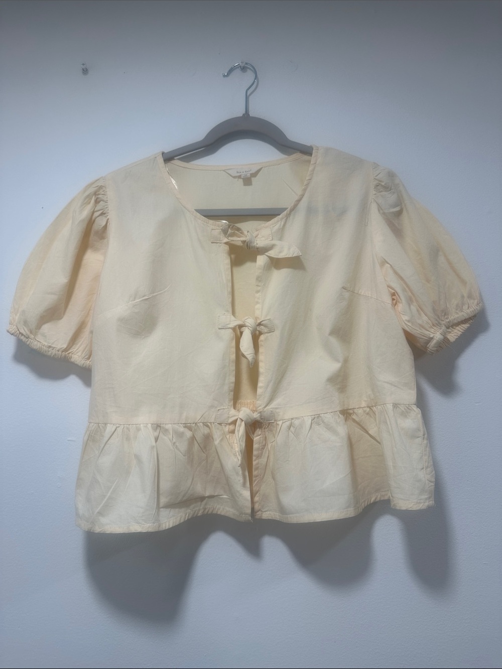 Sim & Sam Cream Lightweight Top 142